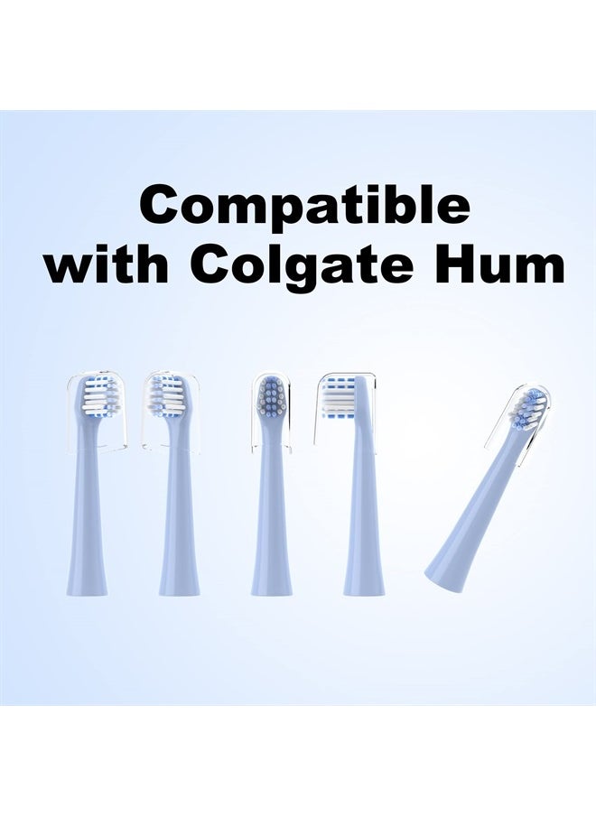 CILGEWH - Replacement Toothbrush Heads 10 Pack Compatible with Colgate Hum Connected Smart Battery Electric Toothbrush Head, Blue - Image 1