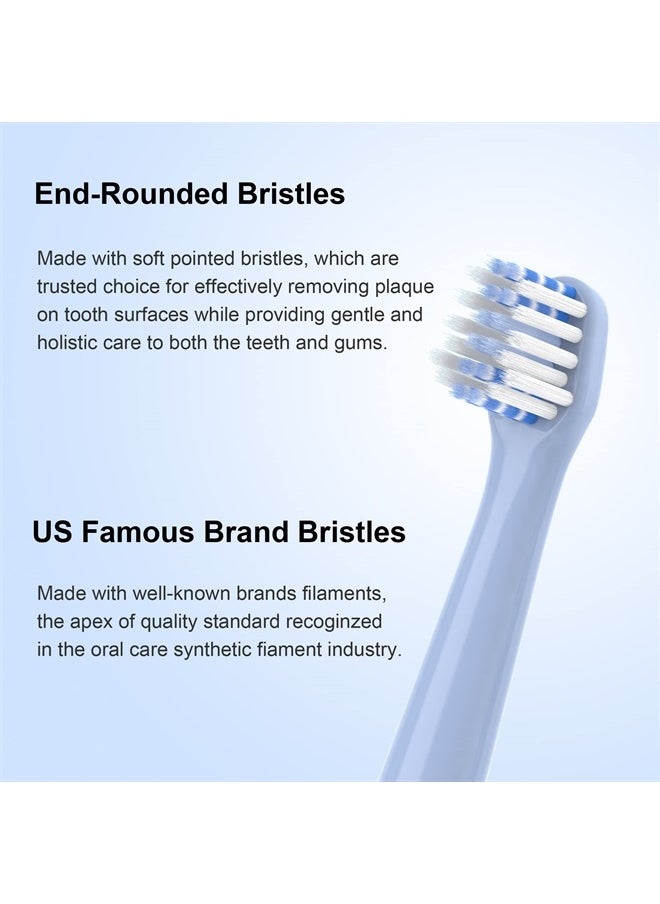 CILGEWH - Replacement Toothbrush Heads 10 Pack Compatible with Colgate Hum Connected Smart Battery Electric Toothbrush Head, Blue - Image 1