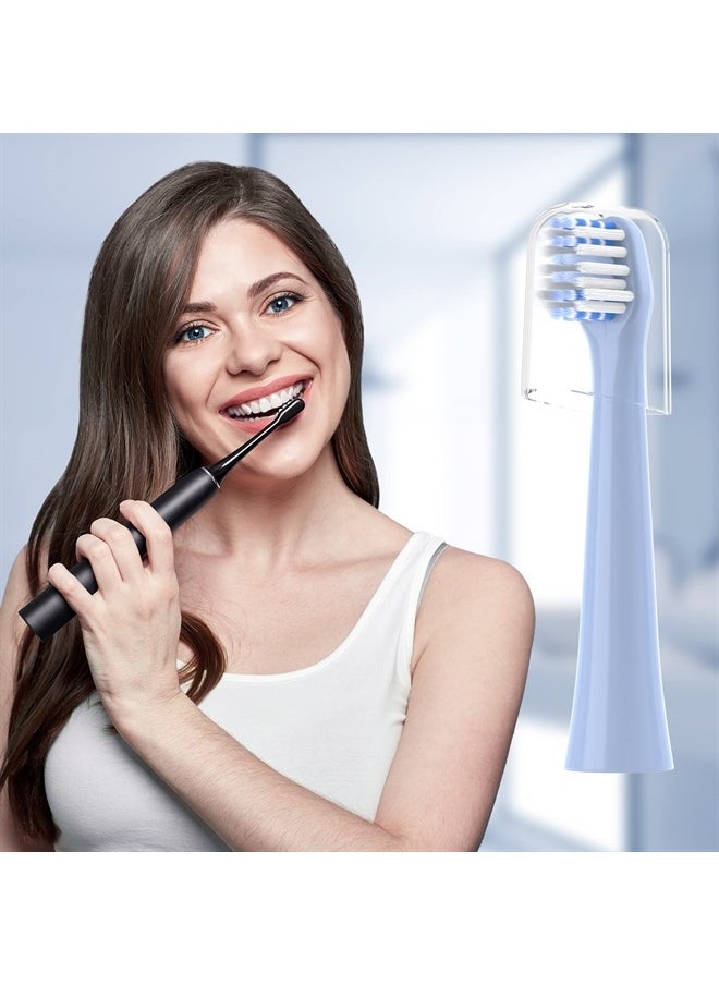 CILGEWH - Replacement Toothbrush Heads 10 Pack Compatible with Colgate Hum Connected Smart Battery Electric Toothbrush Head, Blue - Image 1
