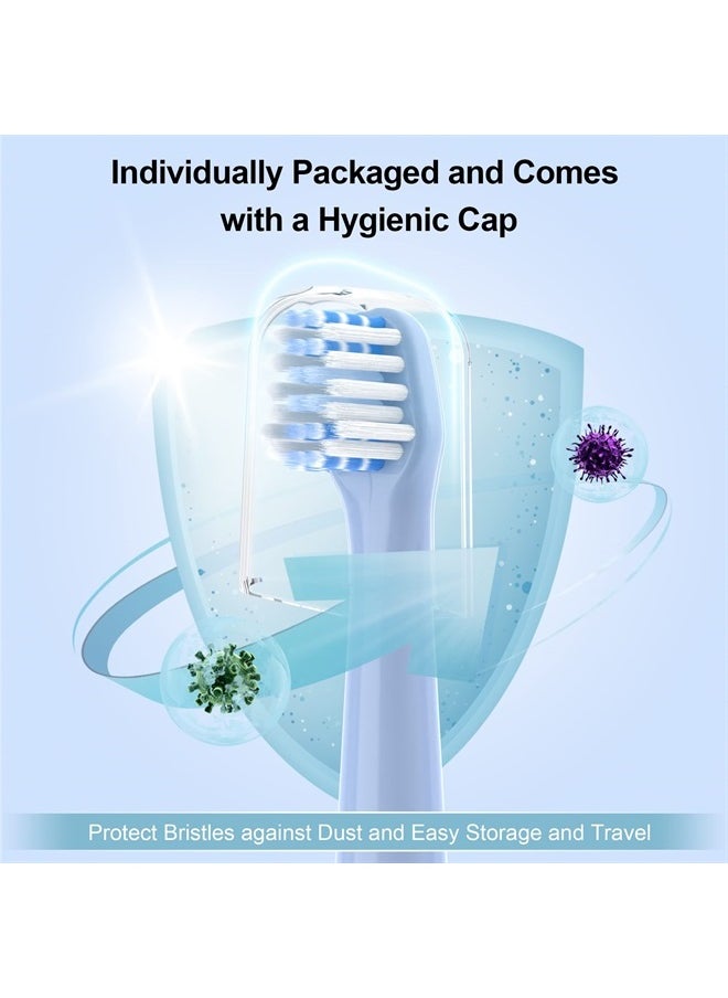 CILGEWH - Replacement Toothbrush Heads 10 Pack Compatible with Colgate Hum Connected Smart Battery Electric Toothbrush Head, Blue - Image 1
