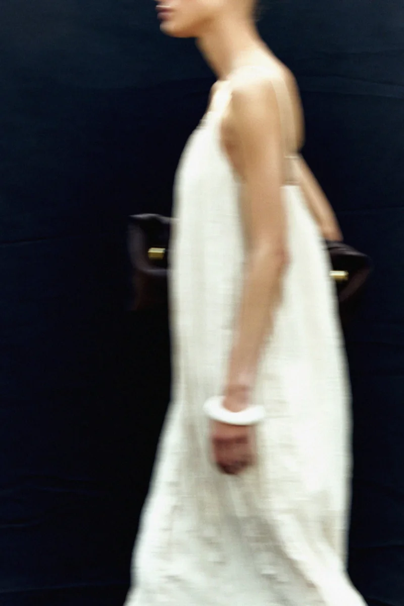 H&M Crinkled strappy dress