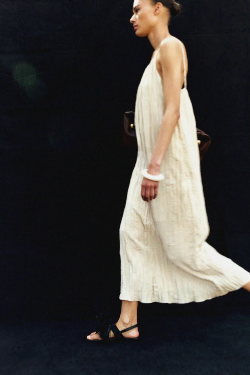 H&M Crinkled strappy dress