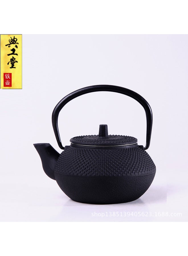 Diangongtang Iron Pot 0.3l Series Kung Fu Teapot Iron Pot Cast Iron Pot Raw Iron Pot Tea Set With Strainer