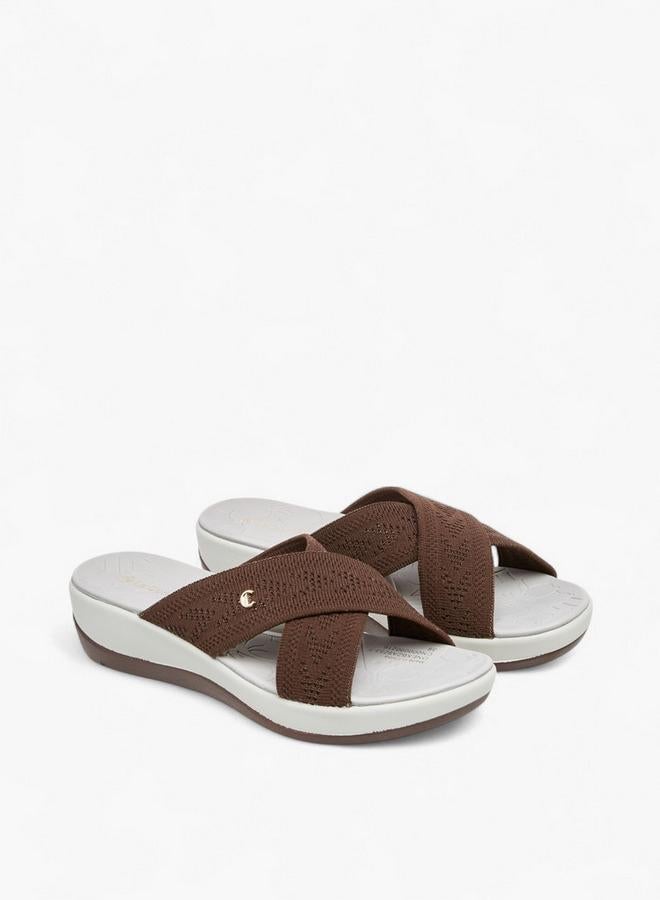 لو كونفورت صنادل نسائية مريحة بحزام متقاطع - Image 3