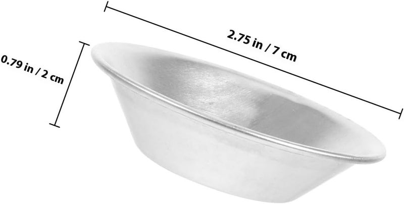 10pcs Aluminum Alloy Egg Tart Molds Small Tartlet Pudding Cup Baking Pan Set for Home Dessert and Steaming Use - Image 2