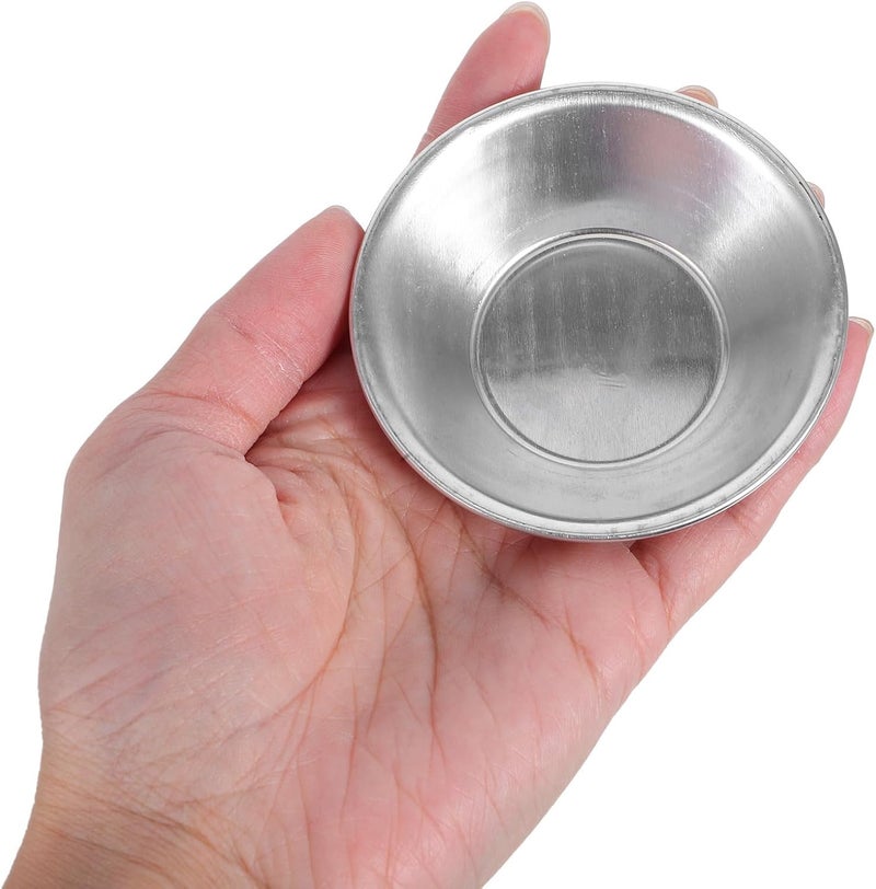 10pcs Aluminum Alloy Egg Tart Molds Small Tartlet Pudding Cup Baking Pan Set for Home Dessert and Steaming Use - Image 4