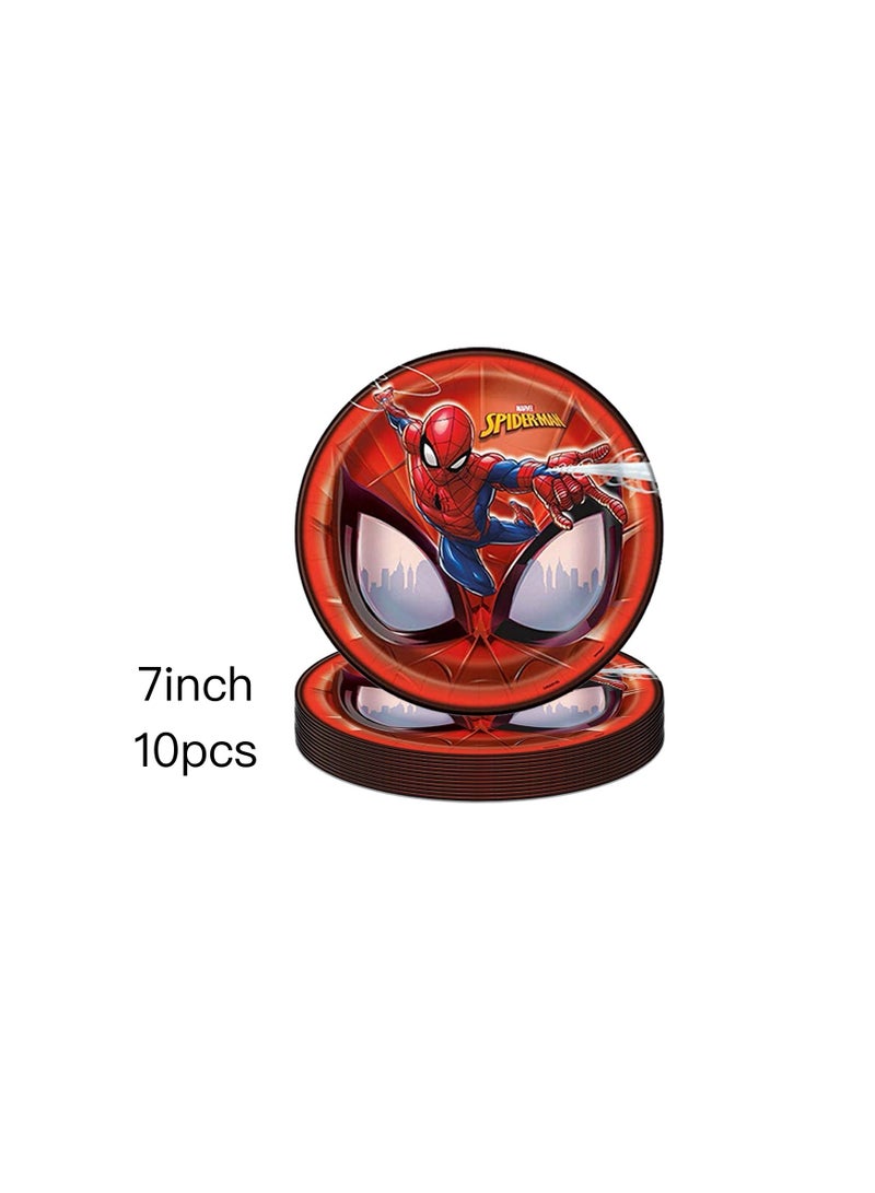 New superhero birthday paper tray paper cup paper towel ballon banner tableware set - Image 2