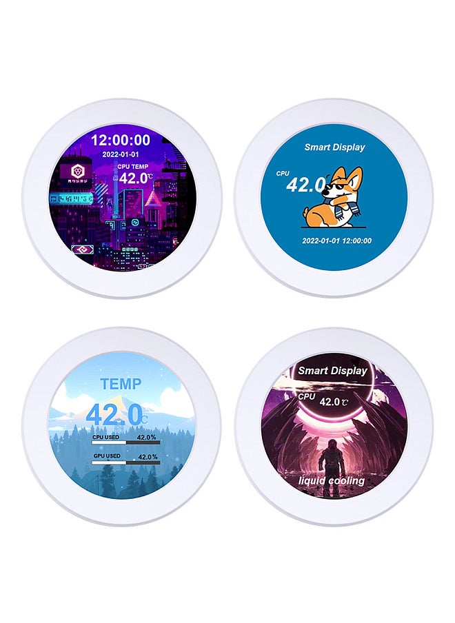 Generic Portable 2.1in IPS Water-Cooled Secondary Screen Comapct Round LCD Display Computers Host CPU GPU Temperature Monitoring Screen  - Image 3