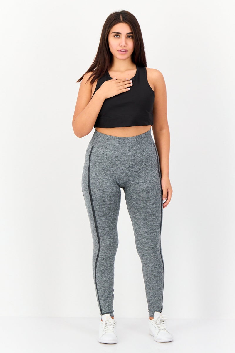 asics Women Sportswear Fit Training Leggings, Grey - Image 2