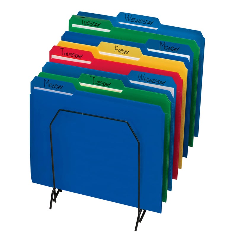 Smead Poly File Folder, 1/3-Cut- Tab Letter Size, Assorted Colors, 24 per Box (10500) - Image 5