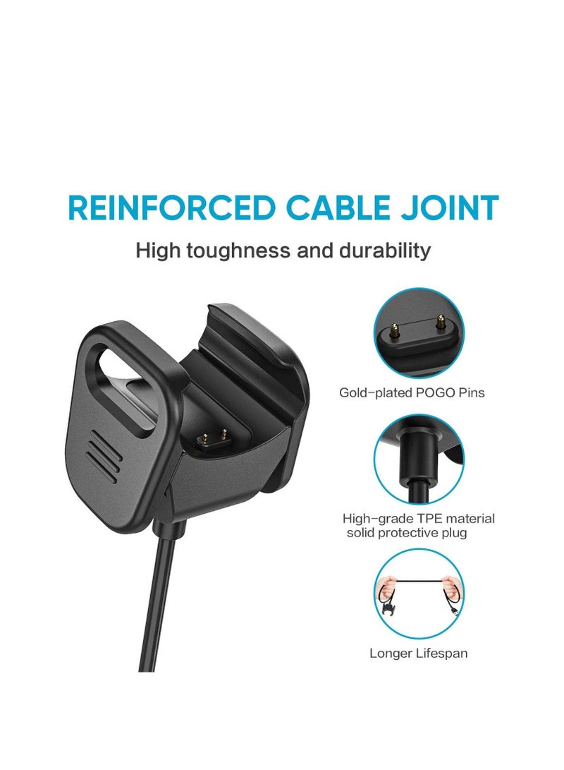 Y&D Charger Compatible With Fitbit Charge 4 / 3, Replacement USB Charging Cable Cord, Clip Dock Accessories Adapter for 4/Charge 3 Fitness and Activity Tracker(1 Piece) - Image 2