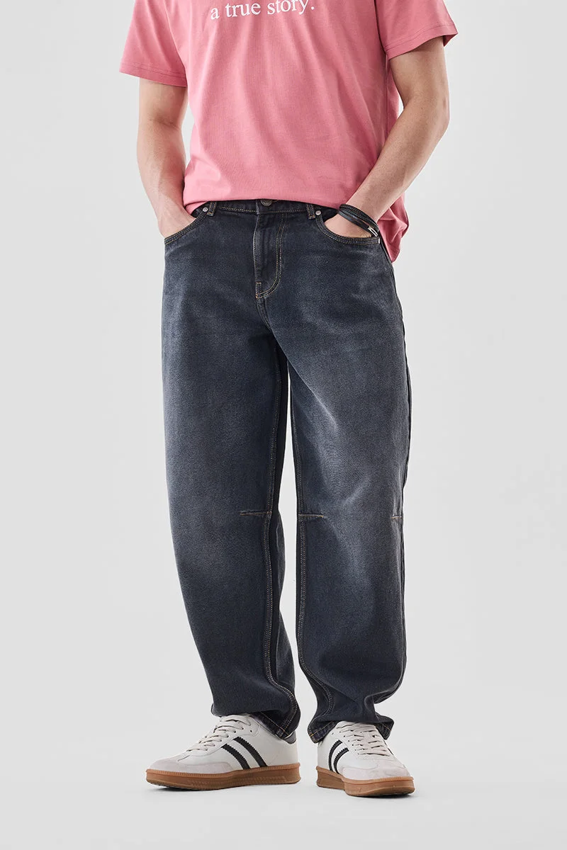 سنيتش Washed Balloon Fit Jeans