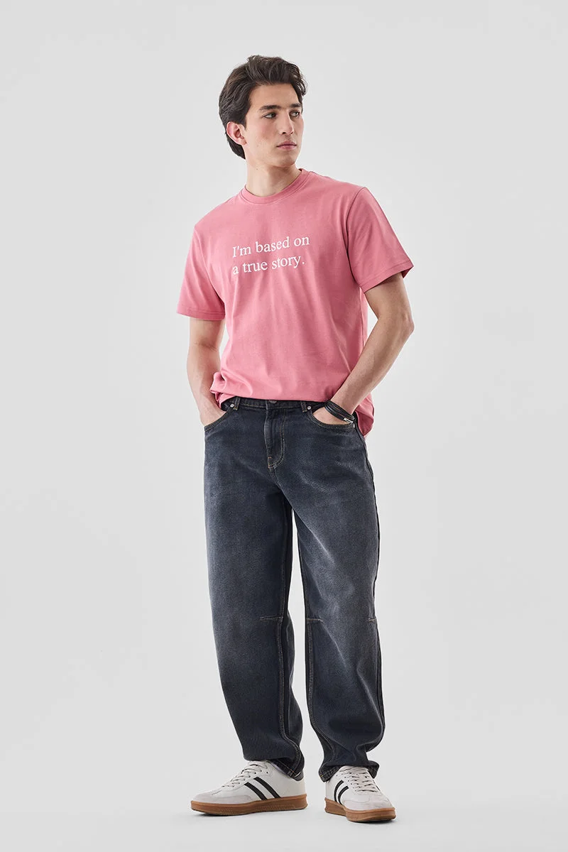 سنيتش Washed Balloon Fit Jeans