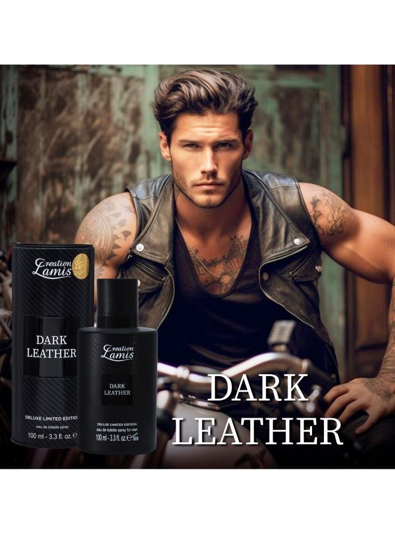 Creation Lamis Diable Bleu Eau de Toilette For Men 100ml and Creation Lamis Deluxe Dark Leather Eau de Toilette Unisex 100ml (Combo Pack)  - Image 4