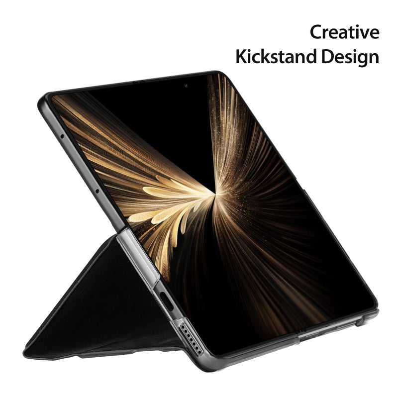 دوكس دوتشيز جراب هاتف For Honor Magic V5 Bril Series Pu + TPU (أسود) - Image 4