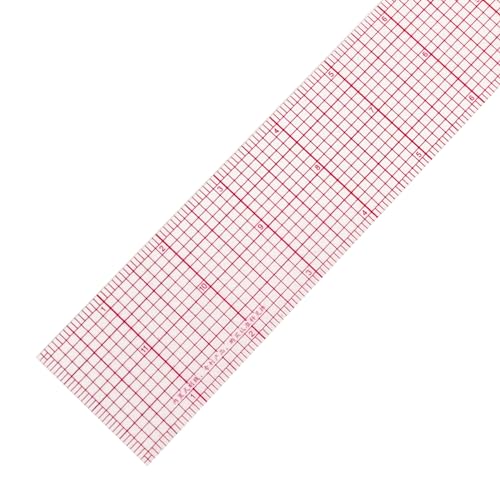 KEARING Clear Graph Fashion Design Ruler, Sandwich Line, 2 x 24, Transparent Pattern Grading Dressmaking Ruler for Sewing Quilting Design - Image 4