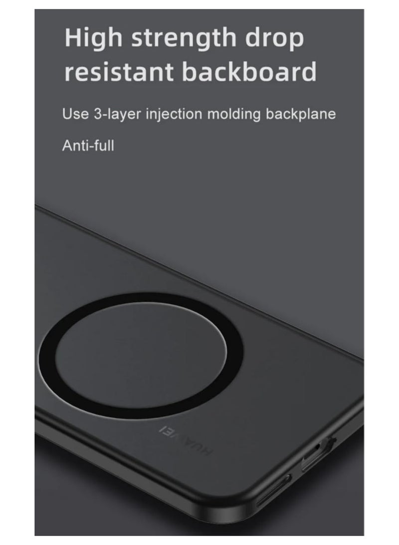 general Magnetic case for Huawei Pura 80 Ultra 【wireless charging support】 Matte brushed and crystal clear case Airbag Shockproof and drop resistant case - Image 2