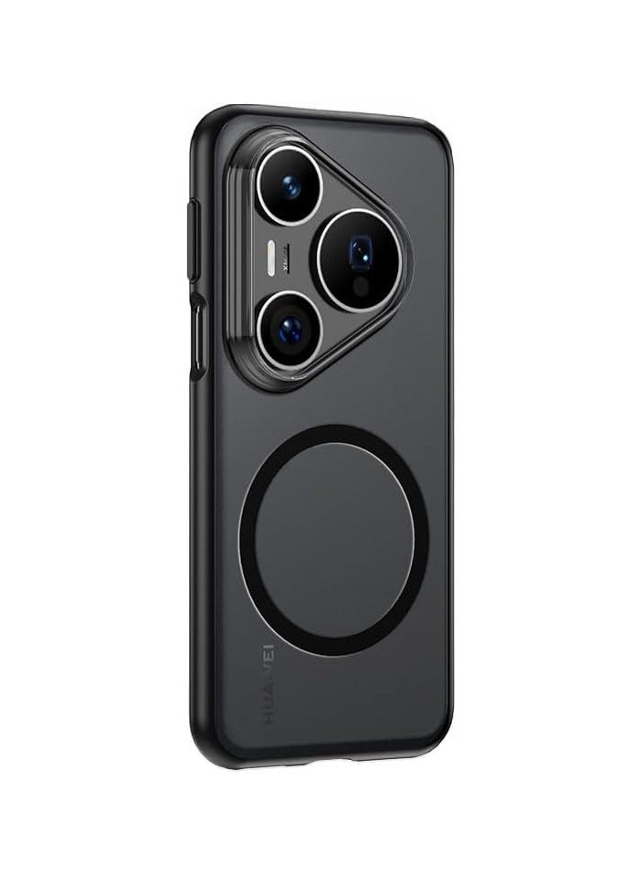 general Magnetic case for Huawei Pura 80 Ultra 【wireless charging support】 Matte brushed and crystal clear case Airbag Shockproof and drop resistant case - Image 1