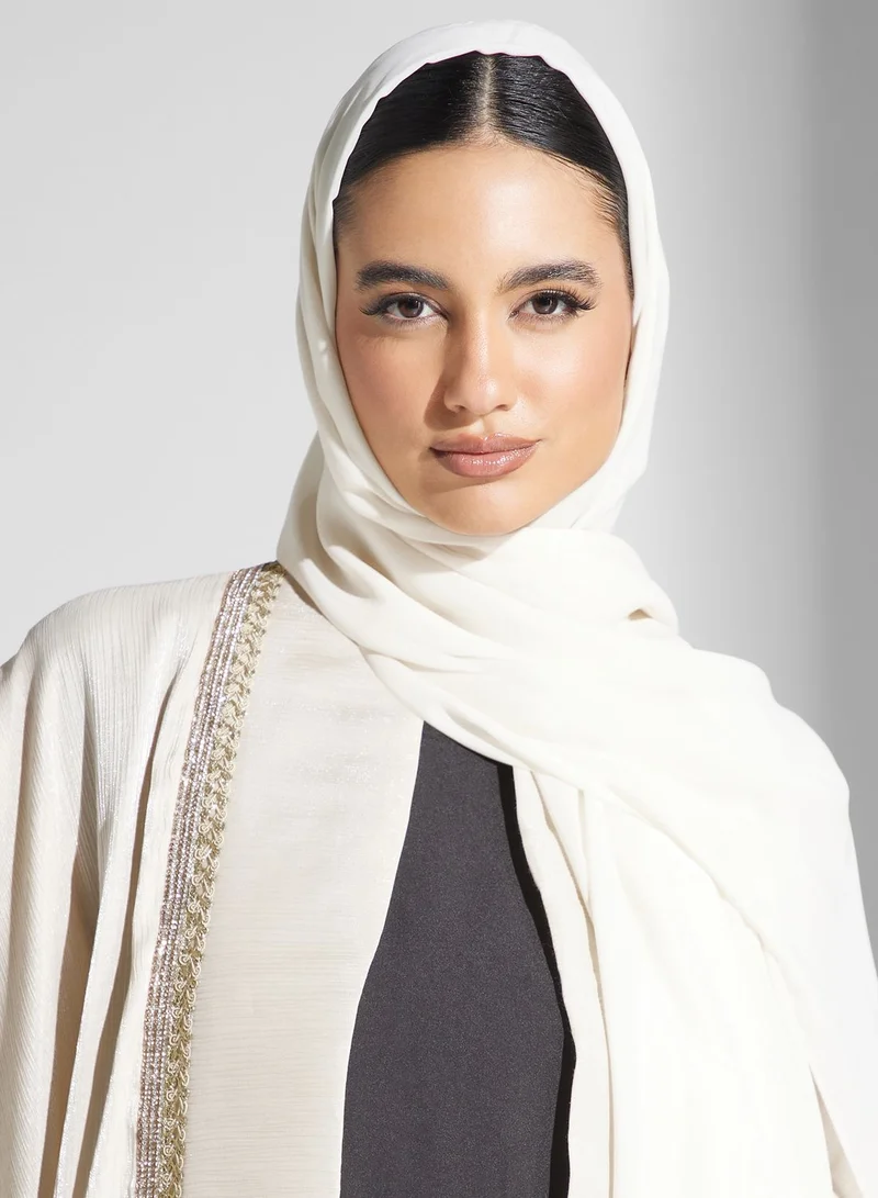 hayas closet Embellished Cape Sleeve Abaya