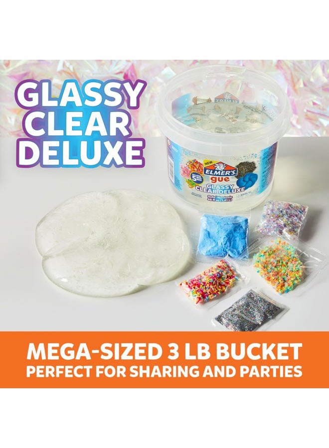 ELMER'S مجموعة غوي الجاهزة تتضمن 5 مجموعات من إضافات السلايم، دلو 3 رطل، شفاف لامع - Image 3