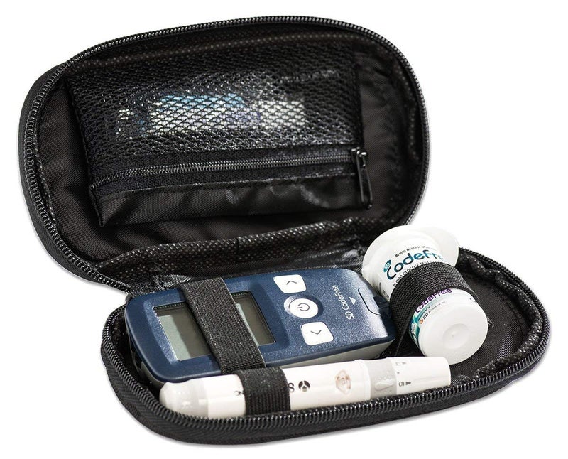 Codefree Blood Glucose Monitor Diabetes Monitoring Meter Tester Blood Sugar Testing Kit with Strips Lancets Case in mgdL - Image 3