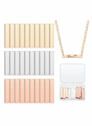 30 Piece Rectangle Metal Stamping Blank Brass Stamping Tag Pendant Stamping Blank Pendant Charm Horizontal Pendant Name Tag with Storage Box for DIY Bracelet Necklace - pzsku/Z094162E4EEE0B89ADC0FZ/45/_/1683366684/6c75abe5-4b3a-46b2-b197-b18a6515c6f9