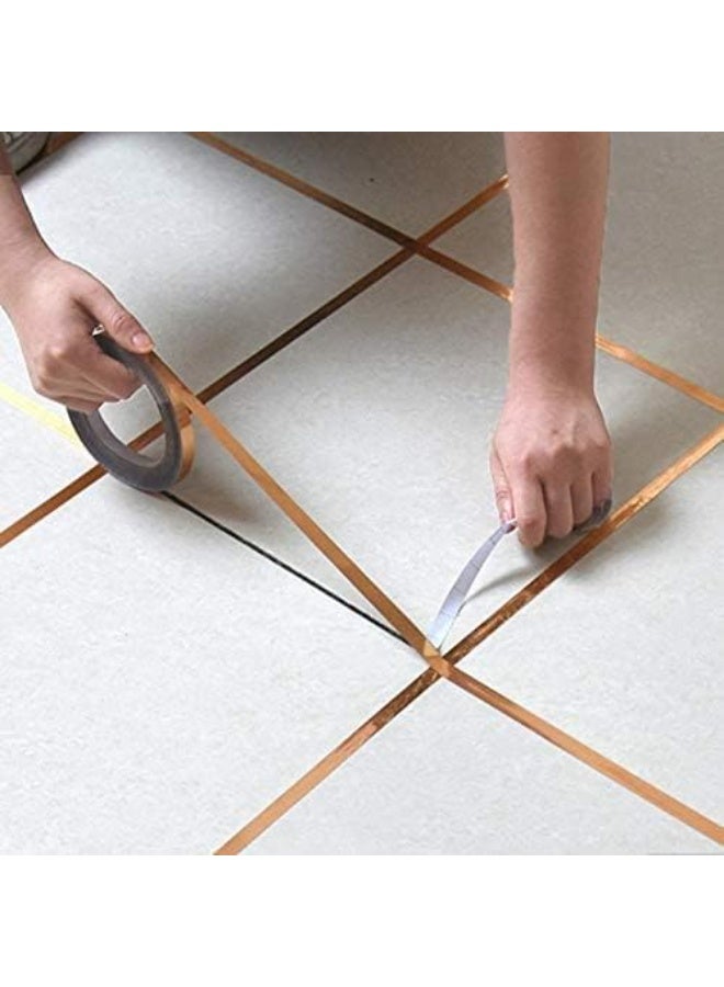 20-meter self-adhesive decorative tape for floor, wall, and ceiling dividers silver - Image 3