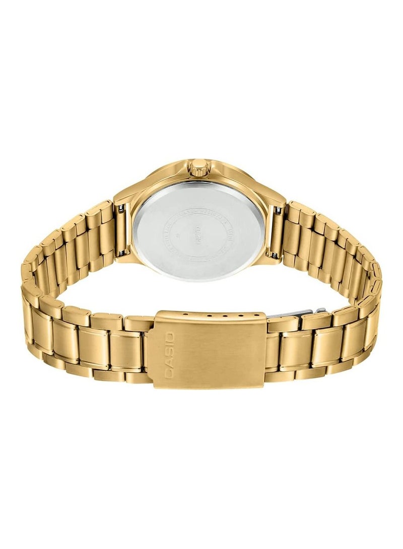 كاسيو Women's Stainless Steel Analog Wrist Watch LTP-V300G-9AUDF - 33 mm - Gold - Image 3