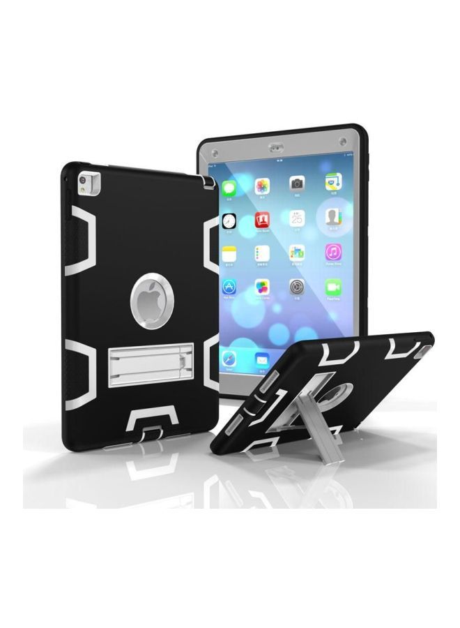 NIBEMINENT Defender Case Cover With Kickstand For Apple iPad Air 2/6 9.7-Inch White/Black  - Image 3