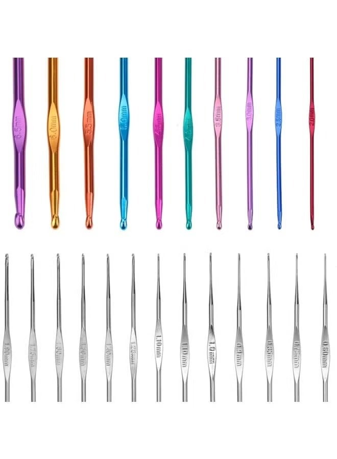 100-Piece Crochet Weaving Tool Kit Multicolour - Image 4