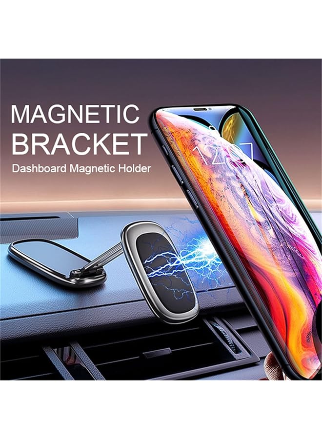 Magnetic Car Phone Holder Foldable Dashboard Bracket Multi-Angle Adjustment Compatible With All Mobile Phones - Image 4