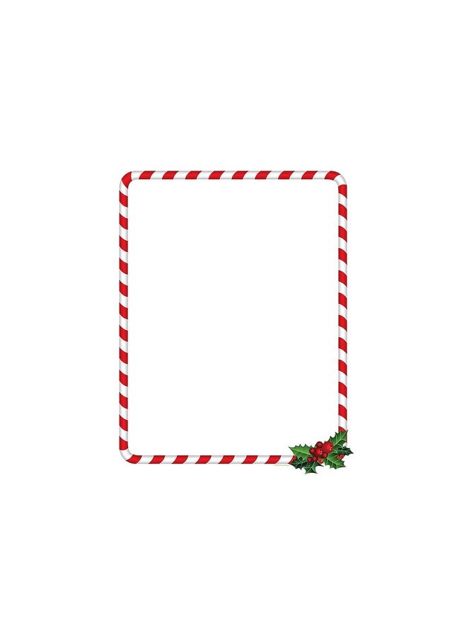 Great Papers! Great Papers! Candy Cane Holly Holiday Letterhead, 8.5" x 11", 80 sheets (2018020)  - Image 1