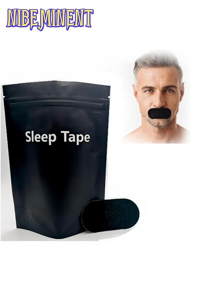 NIBEMINENT Lip Sleep Patches, 100 pieces of sleep mouth patches to relieve snoring and improve sleep quality - Image 1