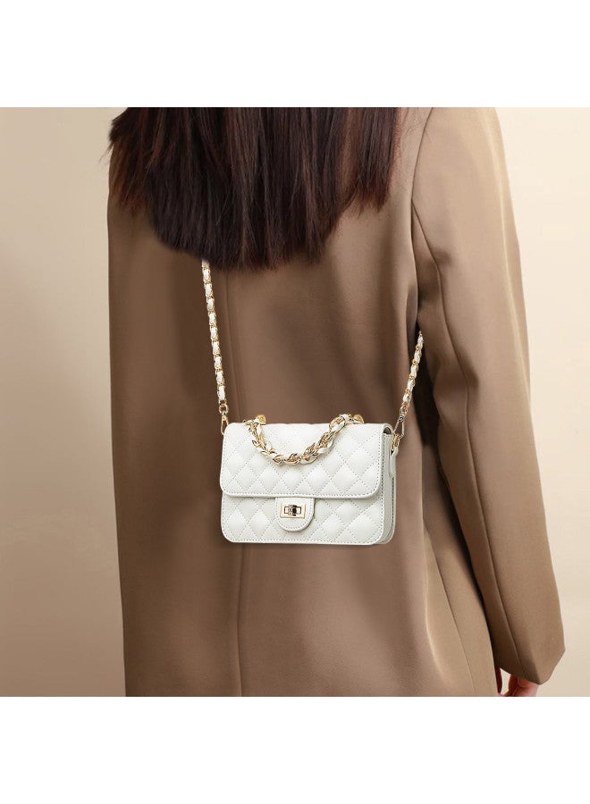 SAFIYA Qixi Festival Gift】women's Bag 2025 New Arrival Hot Small Square Bag Quilted Chain Shoulder Bag Crossbody Bag - Image 2