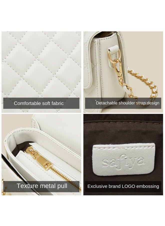 SAFIYA Qixi Festival Gift】women's Bag 2025 New Arrival Hot Small Square Bag Quilted Chain Shoulder Bag Crossbody Bag - Image 3