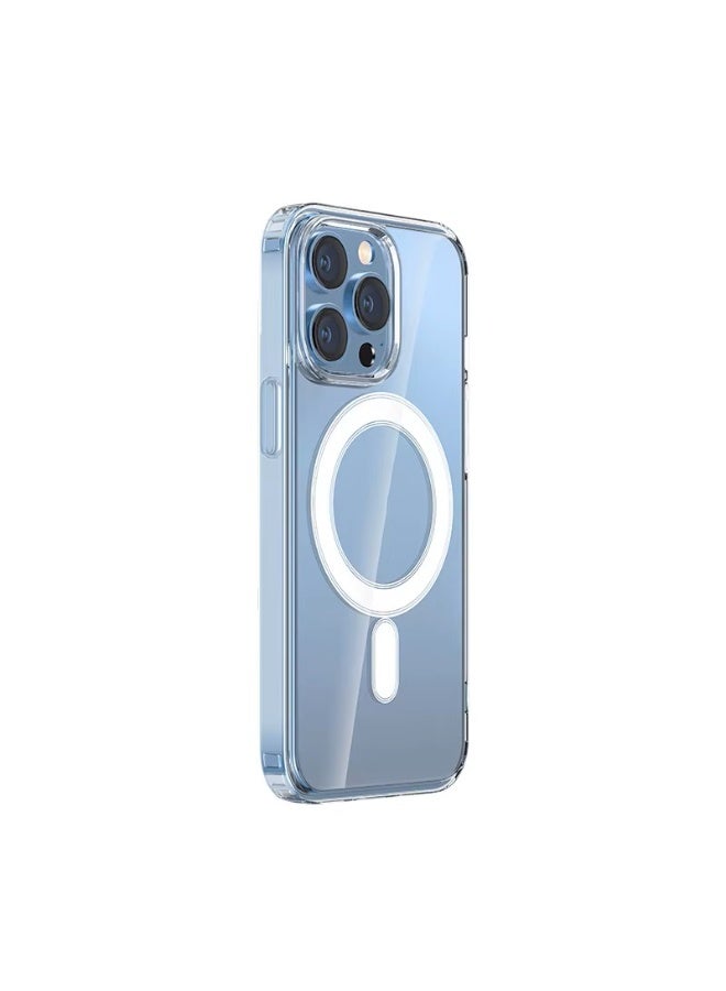 RADSUN Clear Magnetic Shockproof Case Cover for iPhone 15 Pro – Transparent Slim Protective Case with Strong Magnetic Adsorption & Drop Protection - Image 2