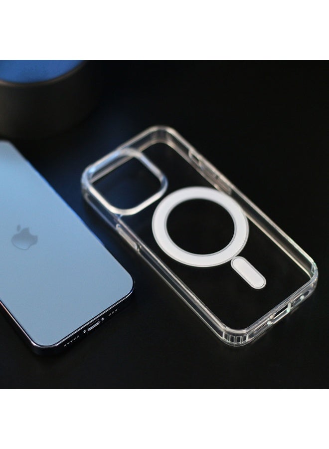 RADSUN Clear Magnetic Shockproof Case Cover for iPhone 15 Pro – Transparent Slim Protective Case with Strong Magnetic Adsorption & Drop Protection - Image 5