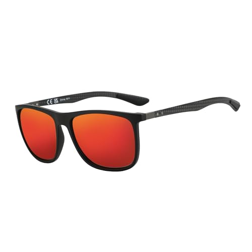 ZENOTTIC Square Polarized Sunglasses for Men Ultralight Carbon Fiber Sun Glasses Driving Fishing Golf Sports UV400 Protection - Image 1