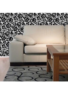 d-c-fix 346-0497 Black Flower Pattern Self Adhesive Foil  - Image 2