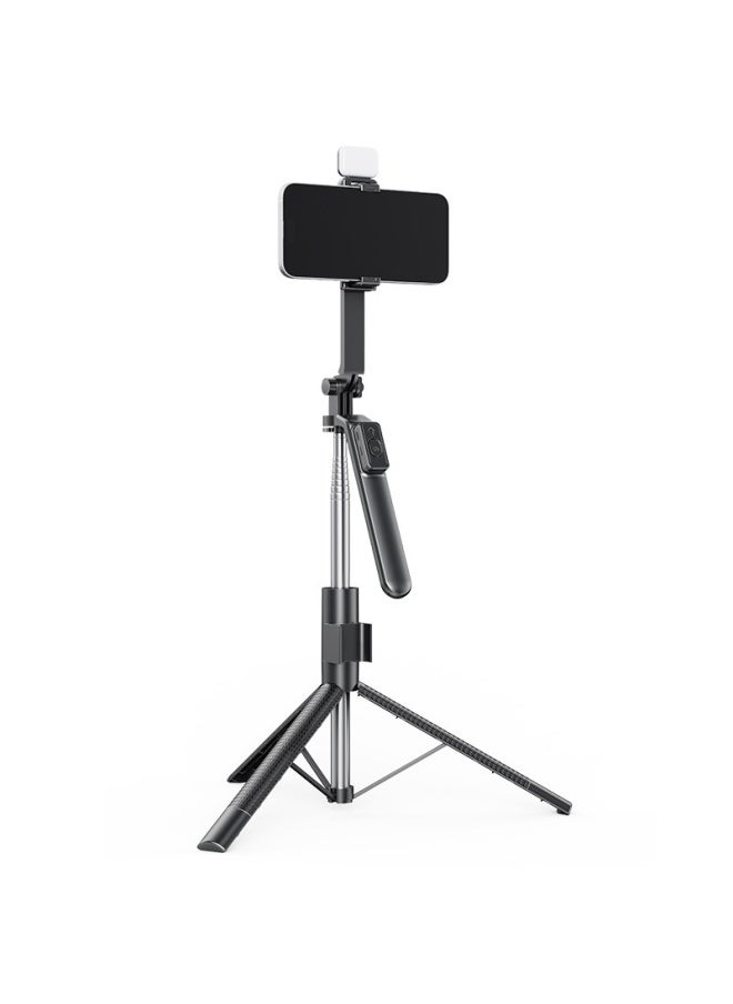 G20 Mobile Phone Selfie Stick Anti-shake Quadripod Bluetooth Mobile Phone Live Tremolo 360 Degree Light Filling Handheld Floor Bracket-Color:2.1m Tripod + Handle + Single Square Light - Image 1