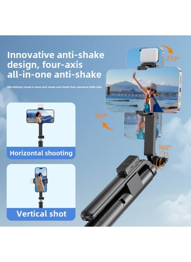 G20 Mobile Phone Selfie Stick Anti-shake Quadripod Bluetooth Mobile Phone Live Tremolo 360 Degree Light Filling Handheld Floor Bracket-Color:2.1m Tripod + Handle + Single Square Light - Image 3