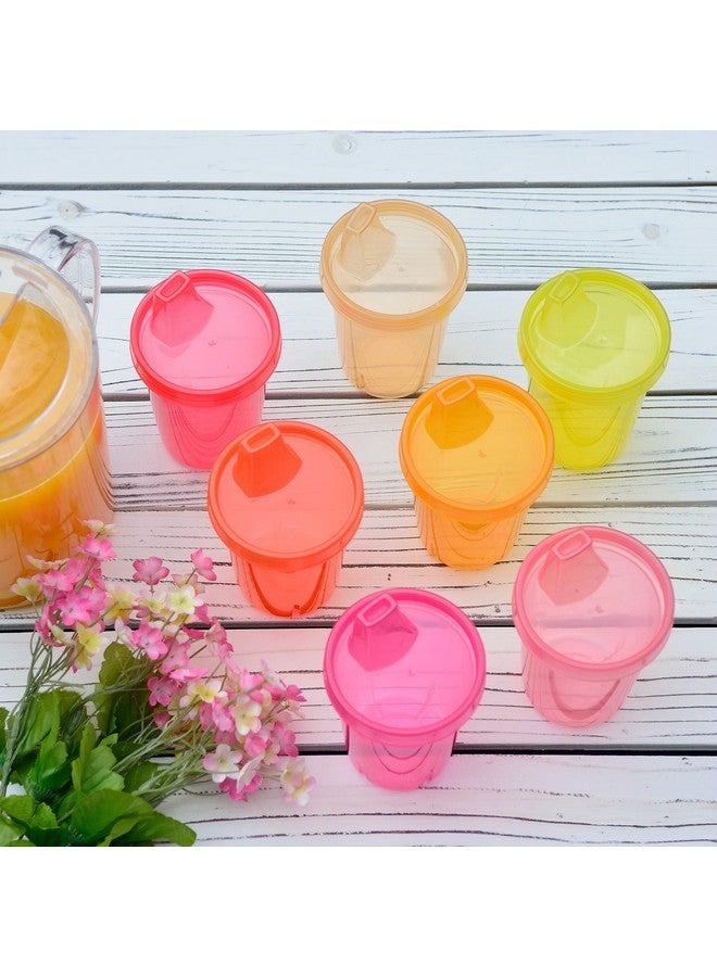 Youngever 7 Pack Kids Sippy Cups Sippy Cups For Infant Kids Toddler 7 Pink Color Sippy Cups - Image 4