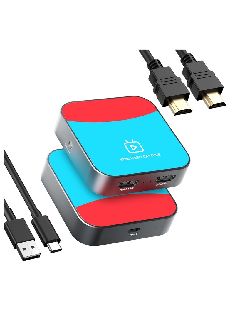 SYOSI Capture Card for Nintendo Switch, 4K Audio Video Capture Card, USB C 3.0 1080P 60FPS HDMI Recorder for Gaming/Live Streaming/Video Conference, Works for Nintendo Switch/PS5/Xbox/OBS/Camera/PC - Image 1