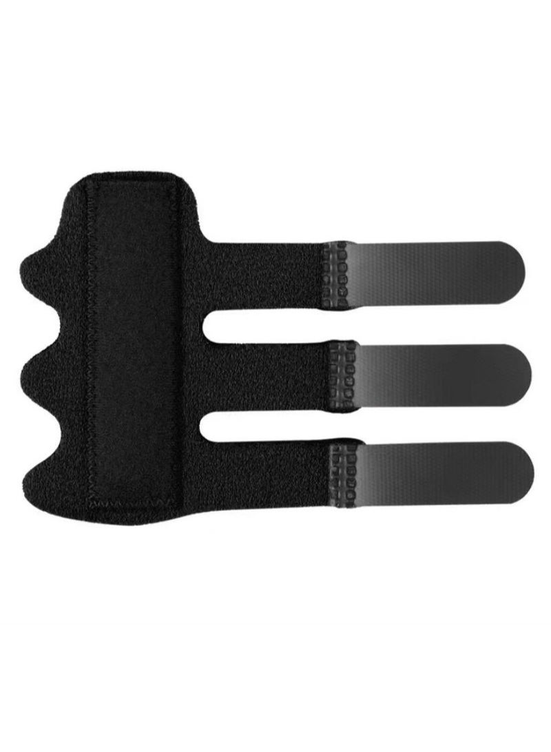 DURKU Adjustable Trigger Finger Splint Brace, Broken Protector and Straightening Arthritis Relief fits Middle, Index, and Ring Finger (Black) ﻿ 