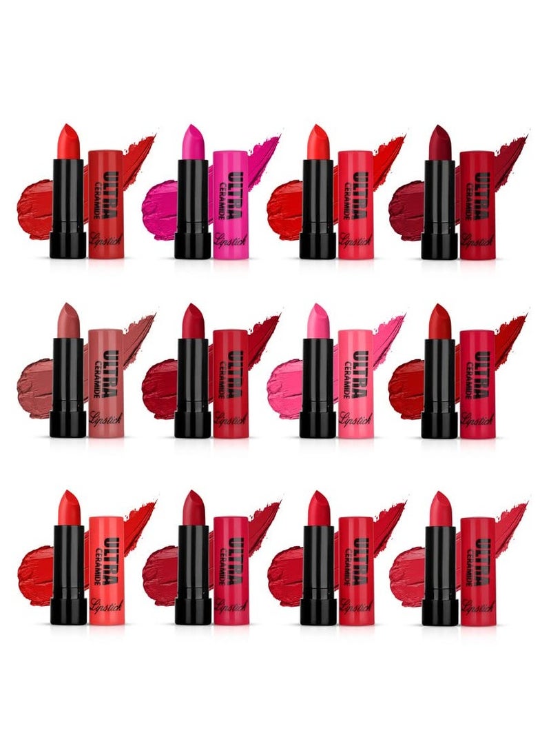 اي دي اس مجموعة أحمر الشفاه ألترا سيراميد ميني من إي دي إس، عبوة من 12 قطعة - Image 3