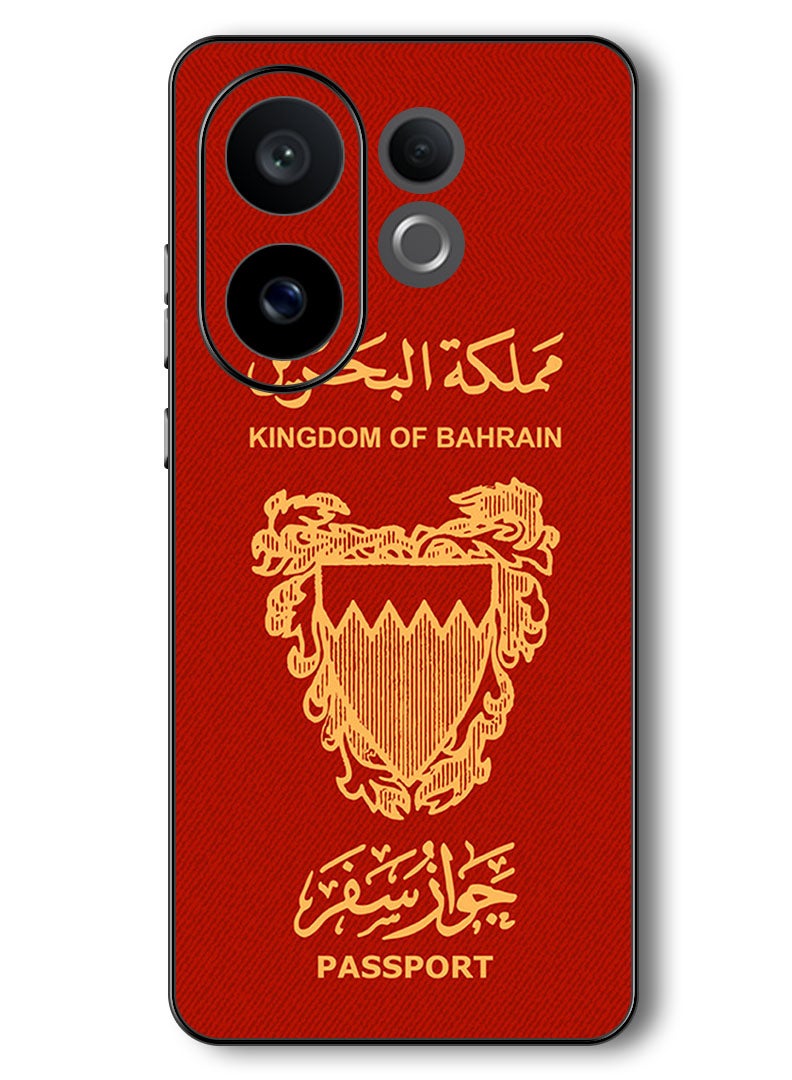 Theodor Case Compatible with Vivo V60 6.77 Inch Protection Shockproof Bumper Cover Bahrain Passport - Image 1