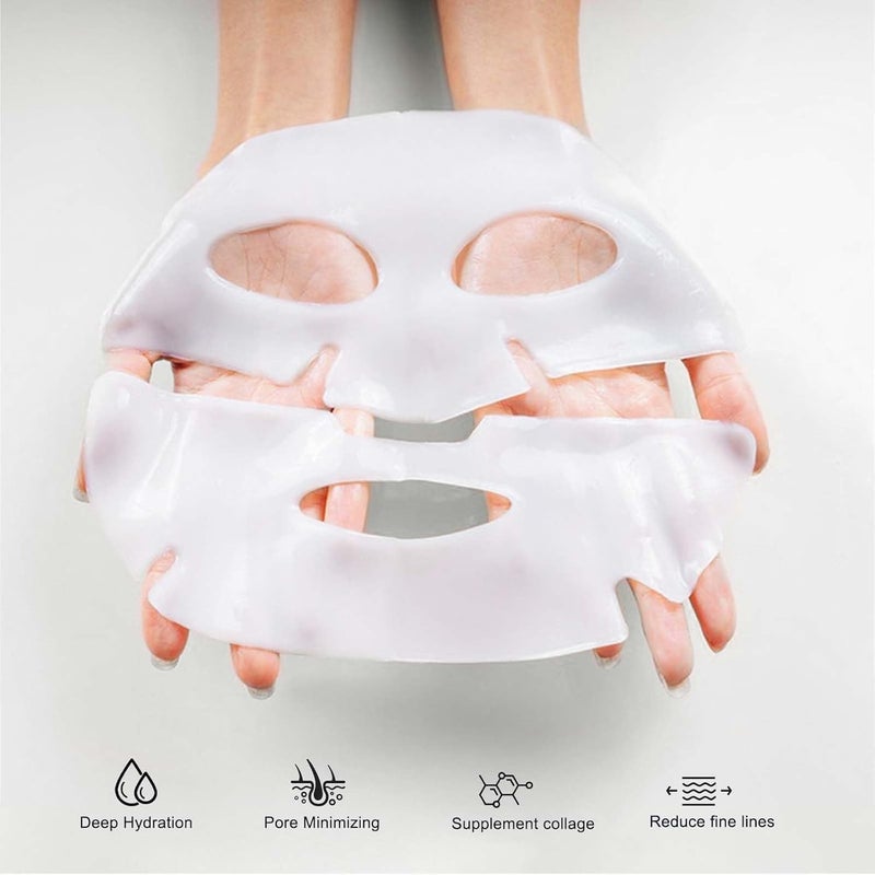 Calyrex BioCollagen Face Mask Deep Collagen Anti Wrinkle Lifting Overnight Mask Collagen Face Mask Collagen Real Deep Mask For Elasticity Firming Hydrating Facial Sheet3 Pcs - Image 4