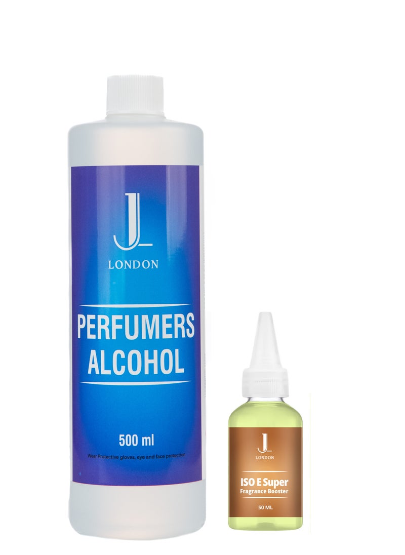 JAN LONDON JAN LONDON Perfumer's Essentials Pack: ISOE SUPER 50ml, Perfumer's Alcohol 500ml - Enhance Fragrances with Iso E Super, and Perfumer's Alcohol  - Image 1