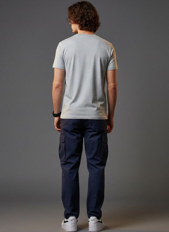 OUTLAWS Men's 4-Pack V-Neck Bio Finish T-Shirt in Solid Colors - Image 4