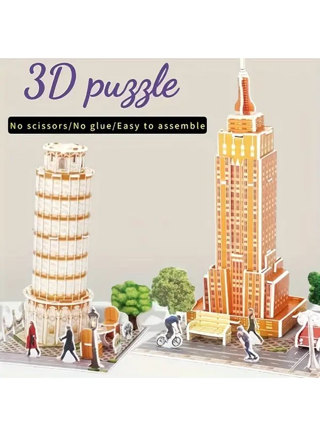 3D Eiffel Tower Building Puzzle Kit DIY Educational Model Toy For Teens - Image 2